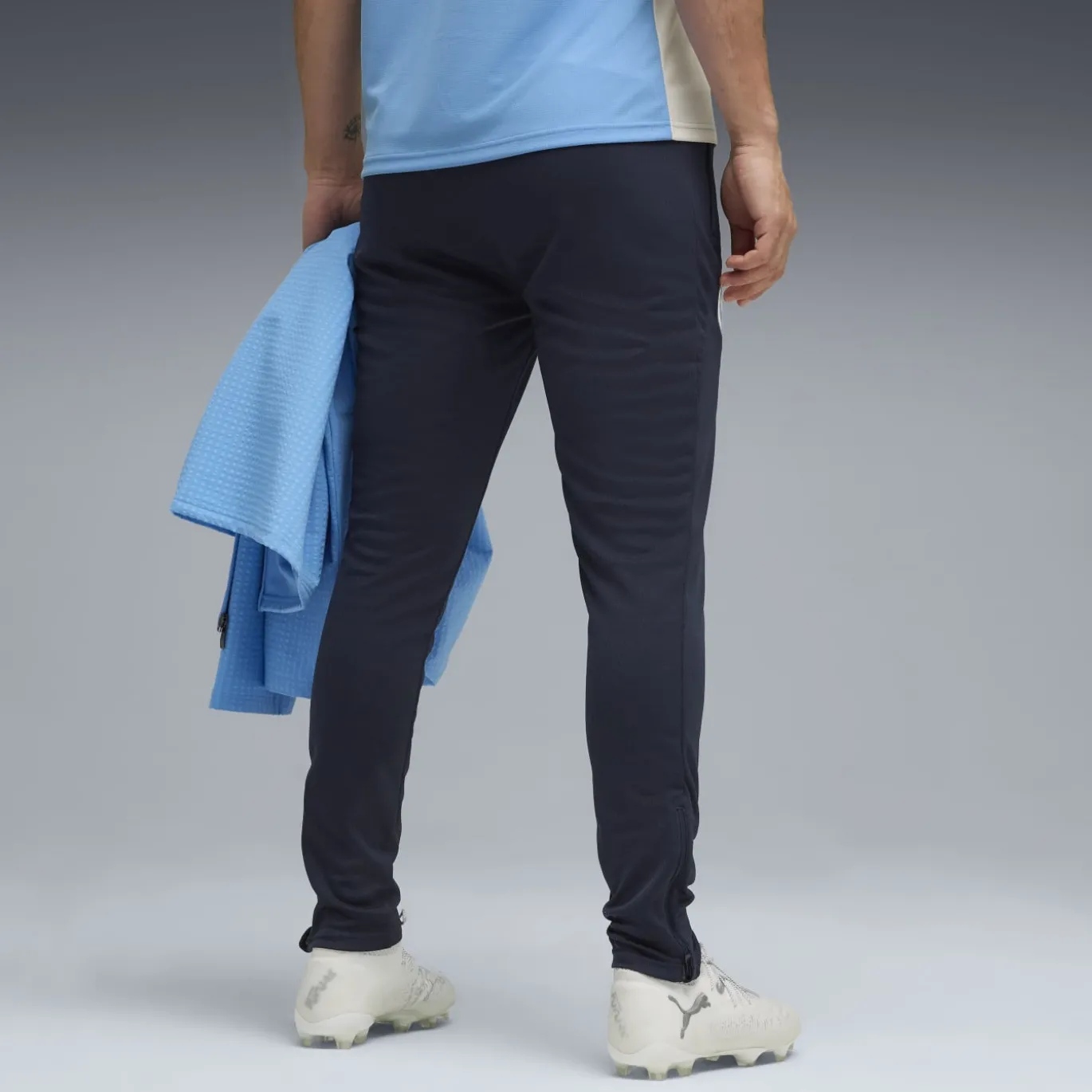 PUMA Manchester City Trainingsbroek 2025-2026 Donkerblauw Wit