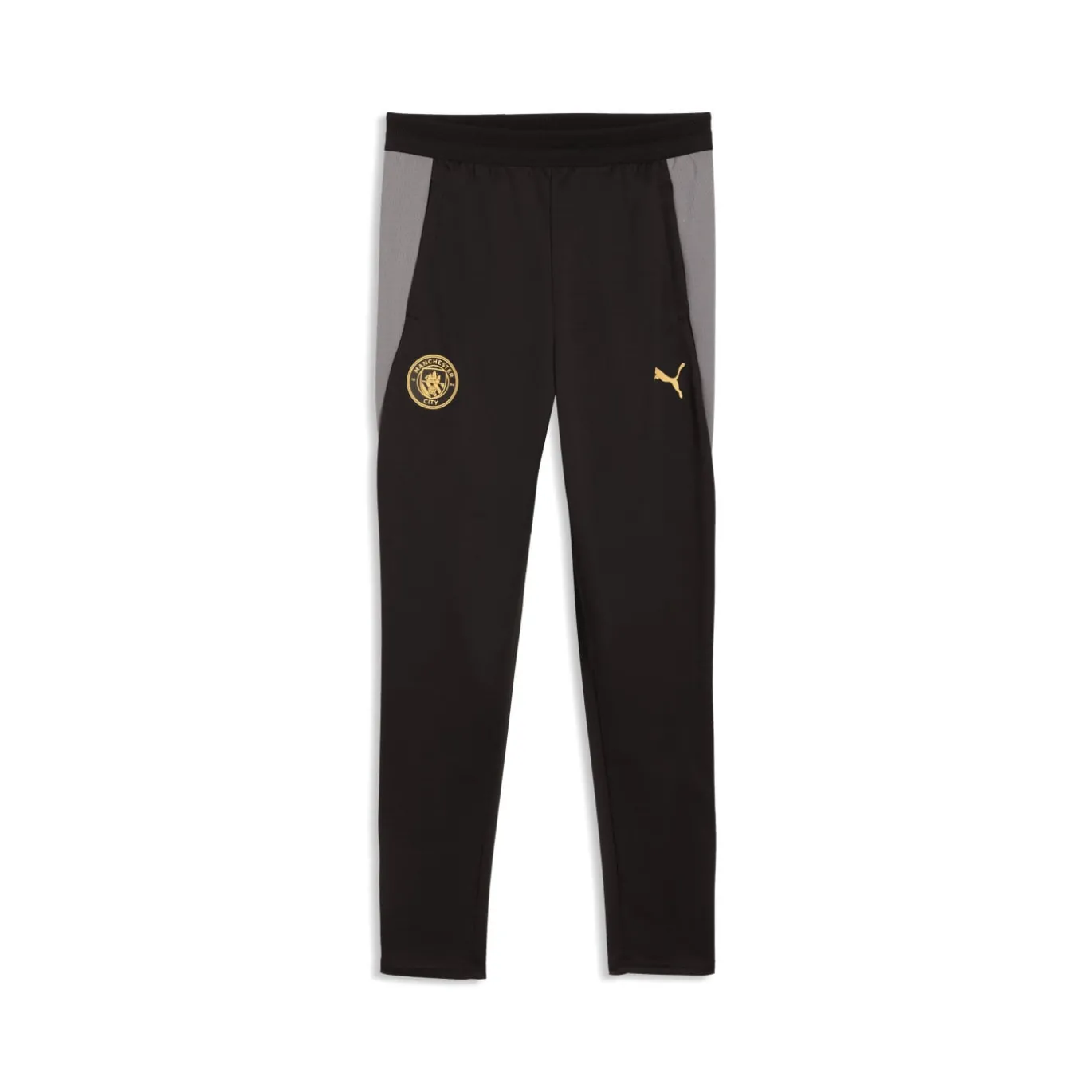 PUMA Manchester City Trainingsbroek 2026-2027 Kids Zwart Donkergrijs Goud