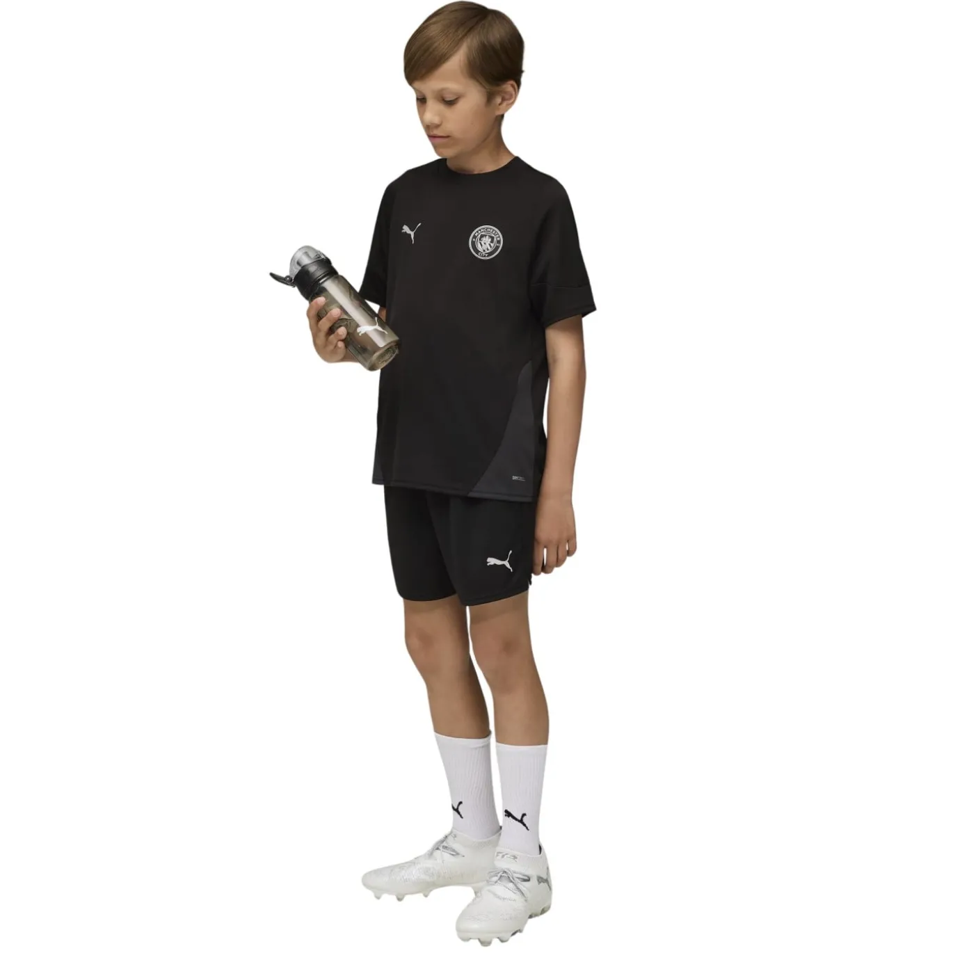 PUMA Manchester City Trainingsset 2025-2026 Kids Zwart Zilver
