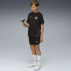 PUMA Manchester City Trainingsbroekje 2025-2026 Kids Zwart Zilver