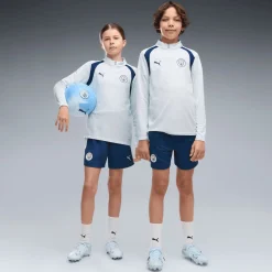PUMA Manchester City Trainingsbroekje 2026-2027 Kids Donkerblauw Lichtblauw