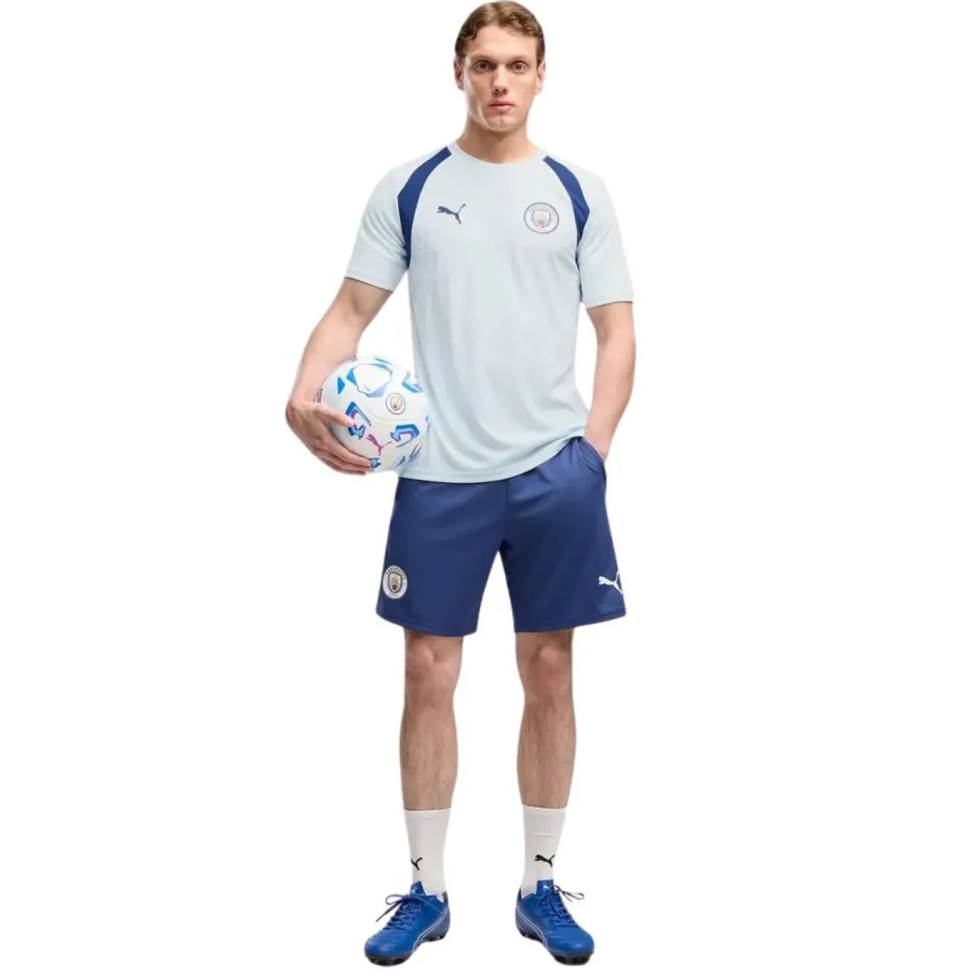 PUMA Manchester City Trainingsshirt 2026-2027 Lichtblauw Donkerblauw