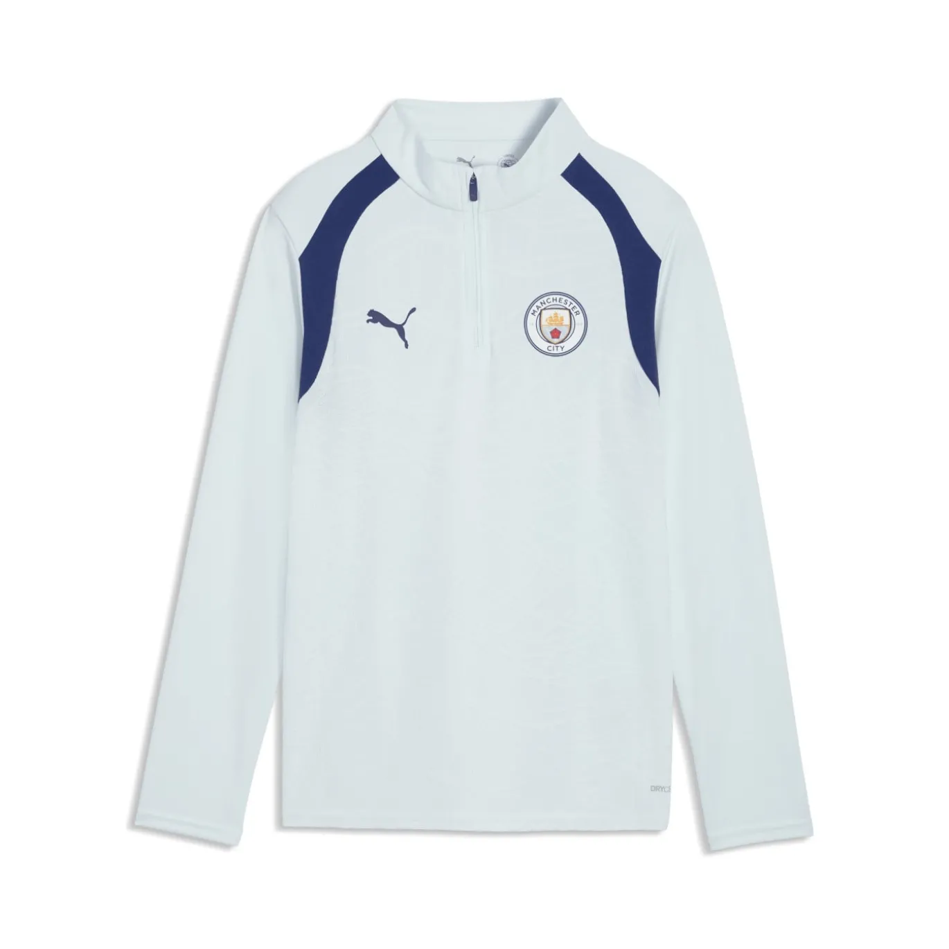 PUMA Manchester City Trainingspak 1/4-Zip 2026-2027 Kids Lichtblauw Donkerblauw