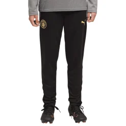 PUMA Manchester City Trainingspak 1/4-Zip 2026-2027 Kids Donkergrijs Zwart Goudgeel