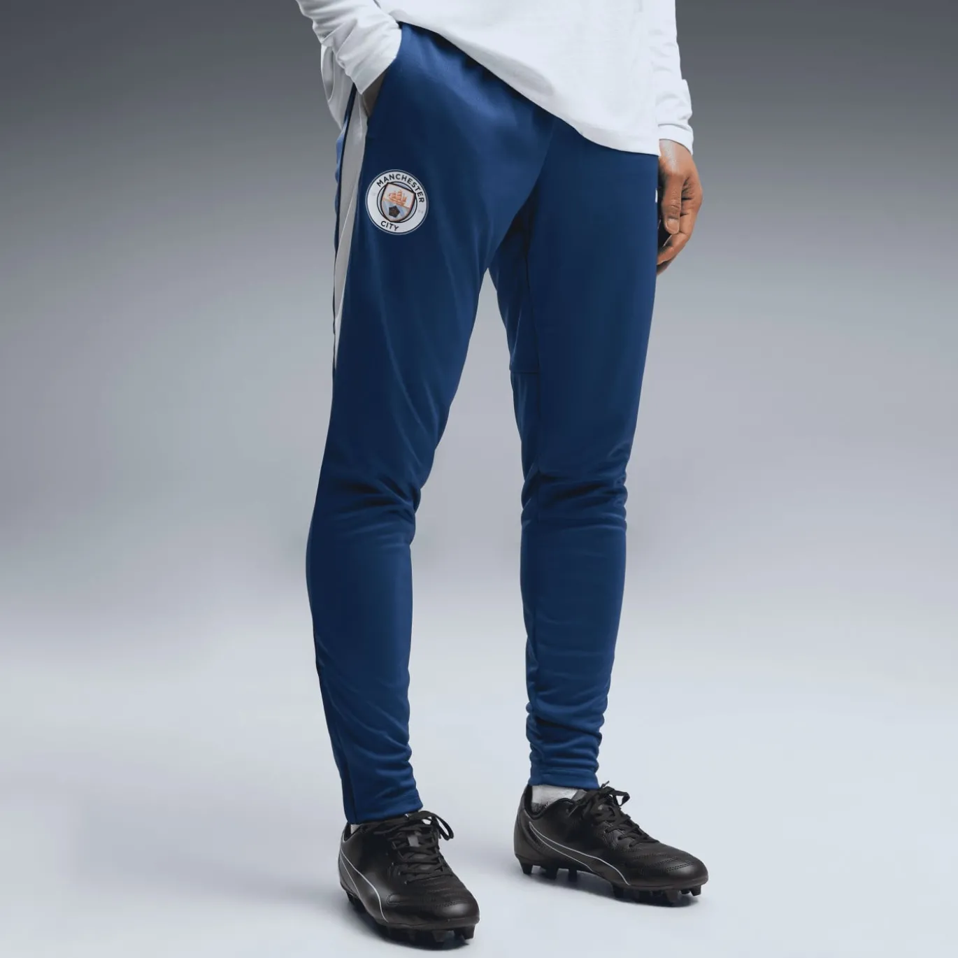 PUMA Manchester City Trainingspak 1/4-Zip 2026-2027 Lichtblauw Donkerblauw