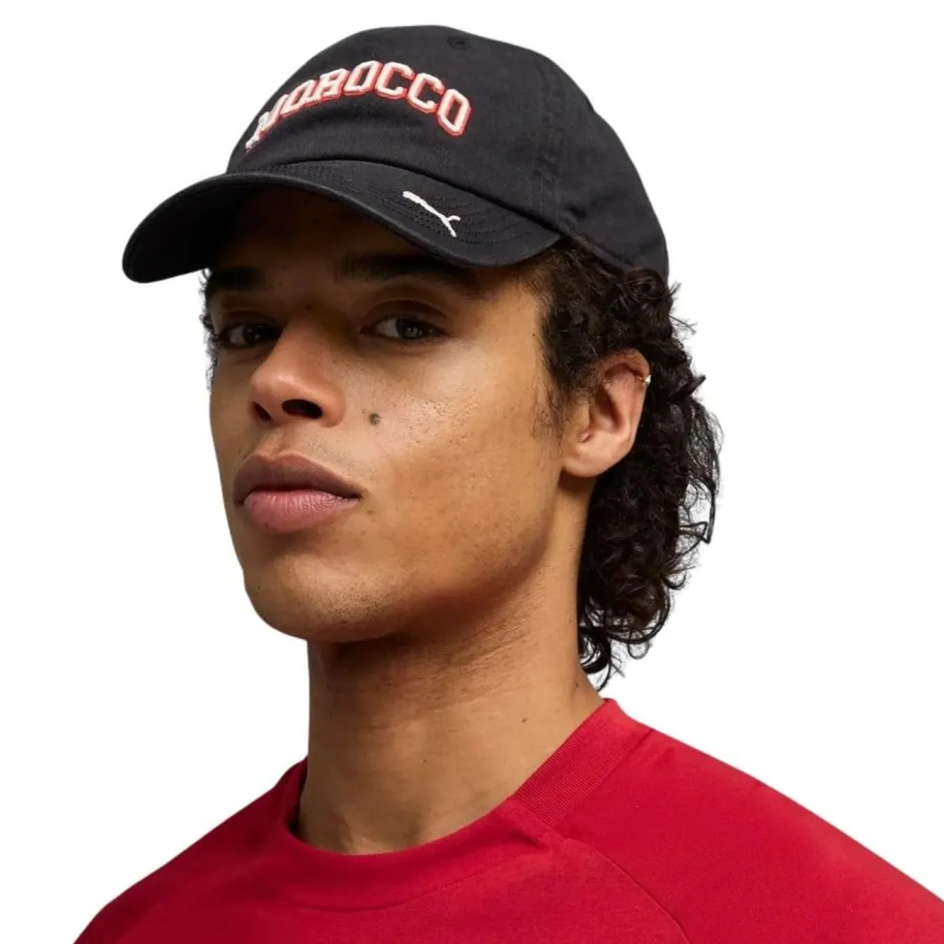 PUMA Marokko Culture Cap 2026-2028 Zwart Rood Wit