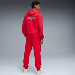 PUMA Marokko FtblCulture Trainingspak Hooded Full-Zip Rood Wit