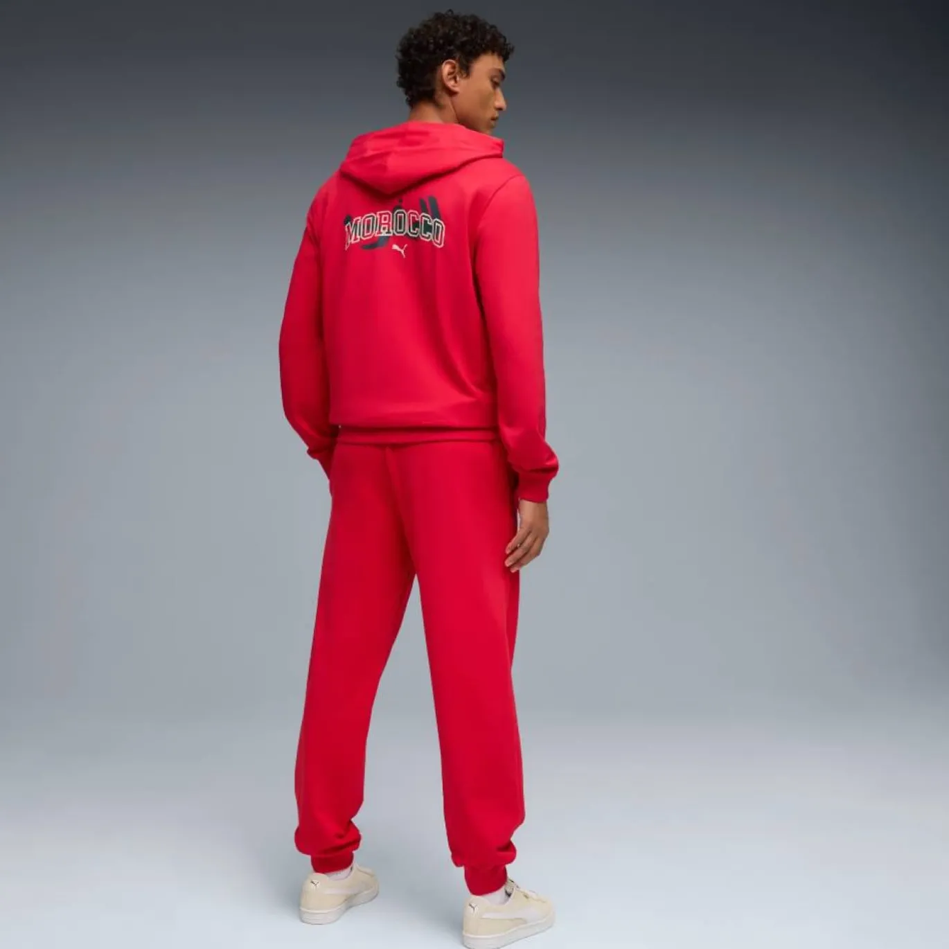 PUMA Marokko FtblCulture Trainingspak Hooded Full-Zip Rood Wit
