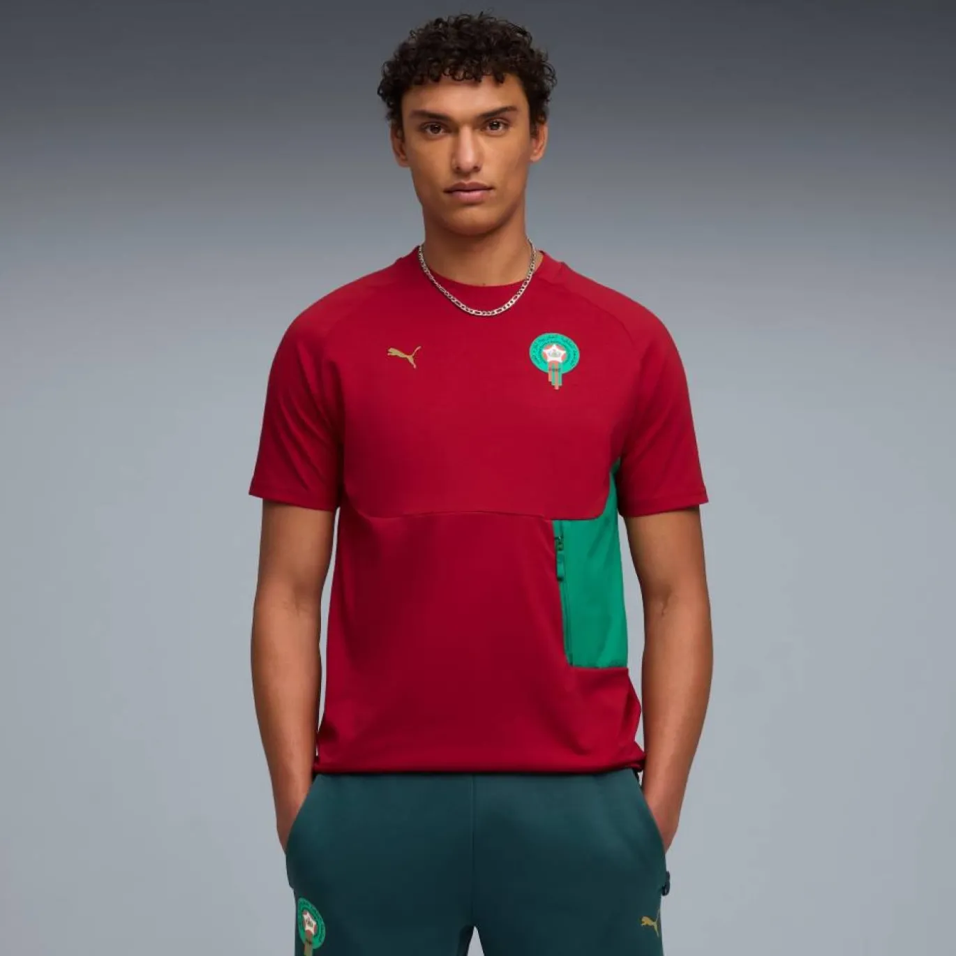 PUMA Marokko Pumatech Zomerset 2026-2028 Rood Groen Goud