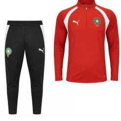 PUMA Marokko Trainingspak 1/4-Zip 2026-2028 Rood Wit Zwart