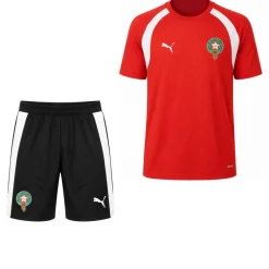 PUMA Marokko Trainingsset 2026-2028 Kids Rood Zwart Wit