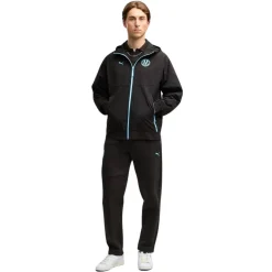 PUMA Olympique Marseille Pumatech Woven Trainingsjack 2026-2027 Zwart Blauw