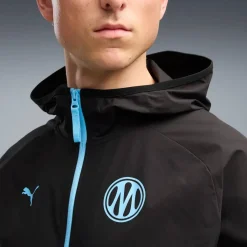 PUMA Olympique Marseille Pumatech Woven Trainingspak 2026-2027 Zwart Blauw