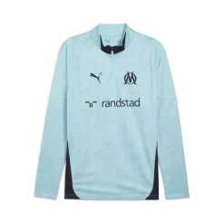 PUMA Olympique Marseille Trainingstrui 1/4-Zip 2025-2026 Lichtblauw Donkerblauw