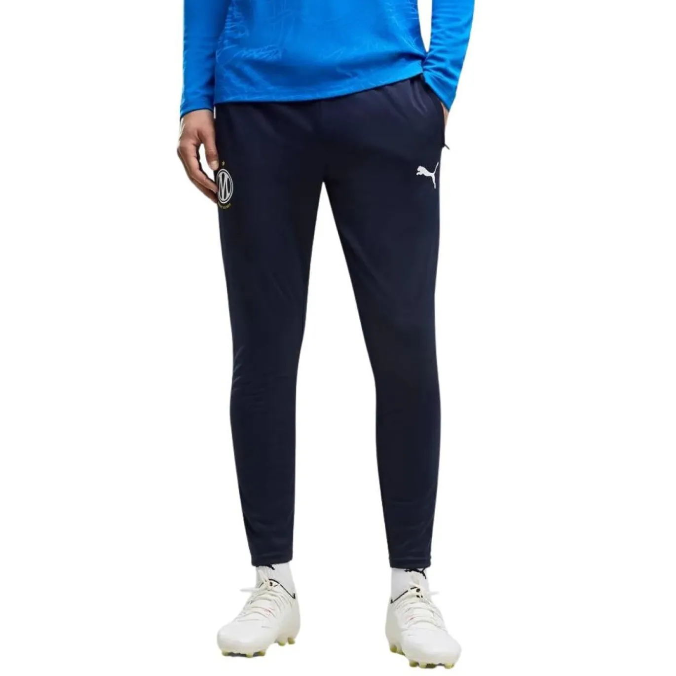 PUMA Olympique Marseille Trainingsbroek 2026-2027 Donkerblauw Wit