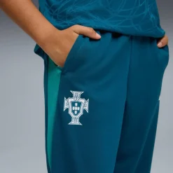 PUMA Portugal Trainingsbroek 2026-2028 Kids Blauwgroen Wit