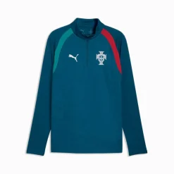 PUMA Portugal Trainingspak 1/4-Zip 2026-2028 Blauwgroen Wit