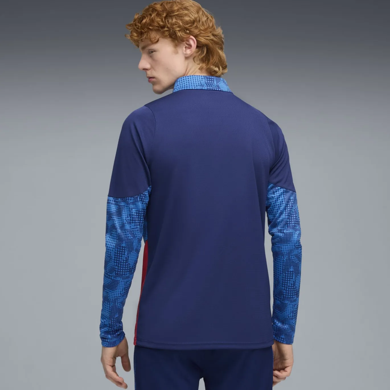 PUMA RB Leipzig Trainingspak 1/4-Zip 2025-2026 Blauw Donkerblauw Rood