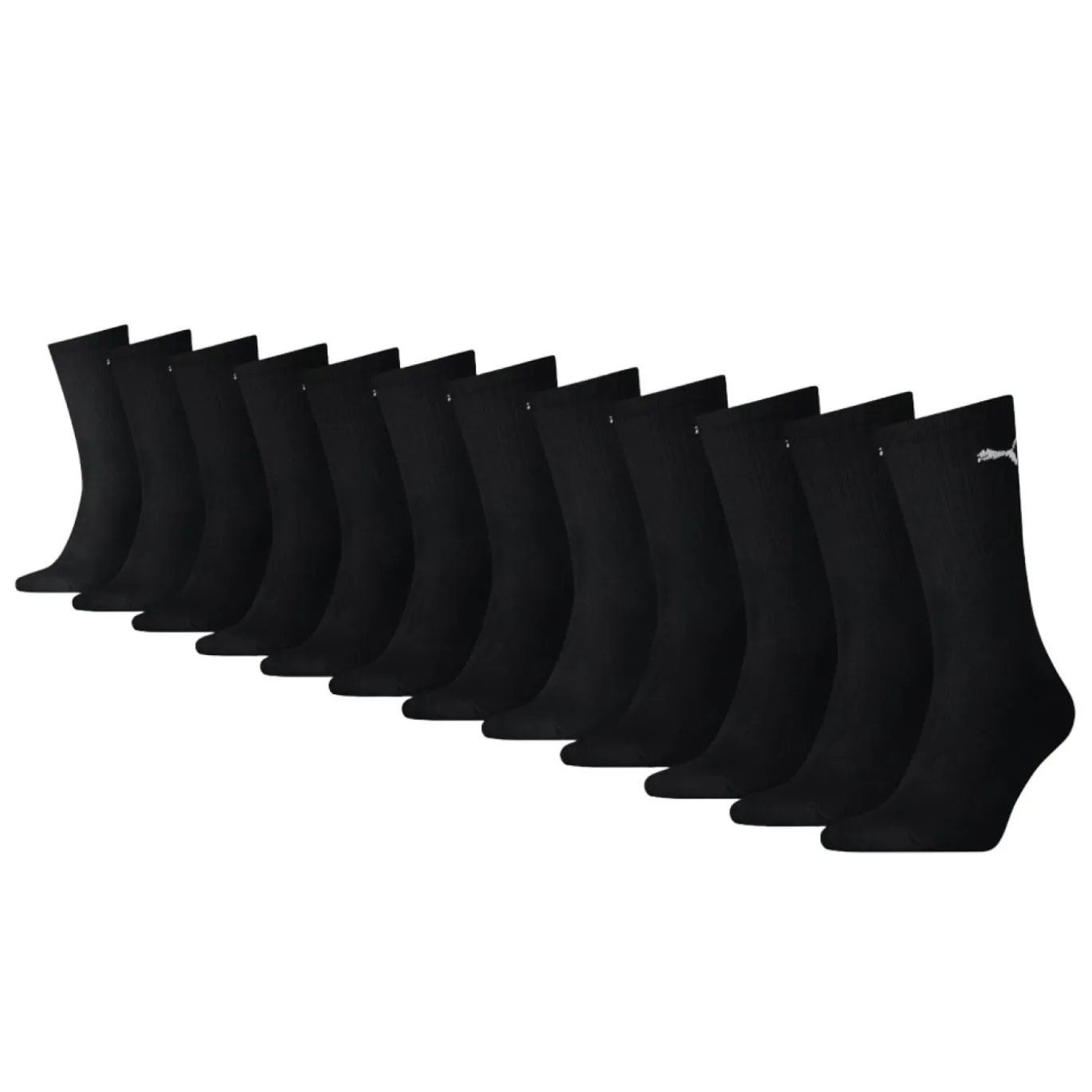 PUMA Sportsokken 12-Pack Zwart