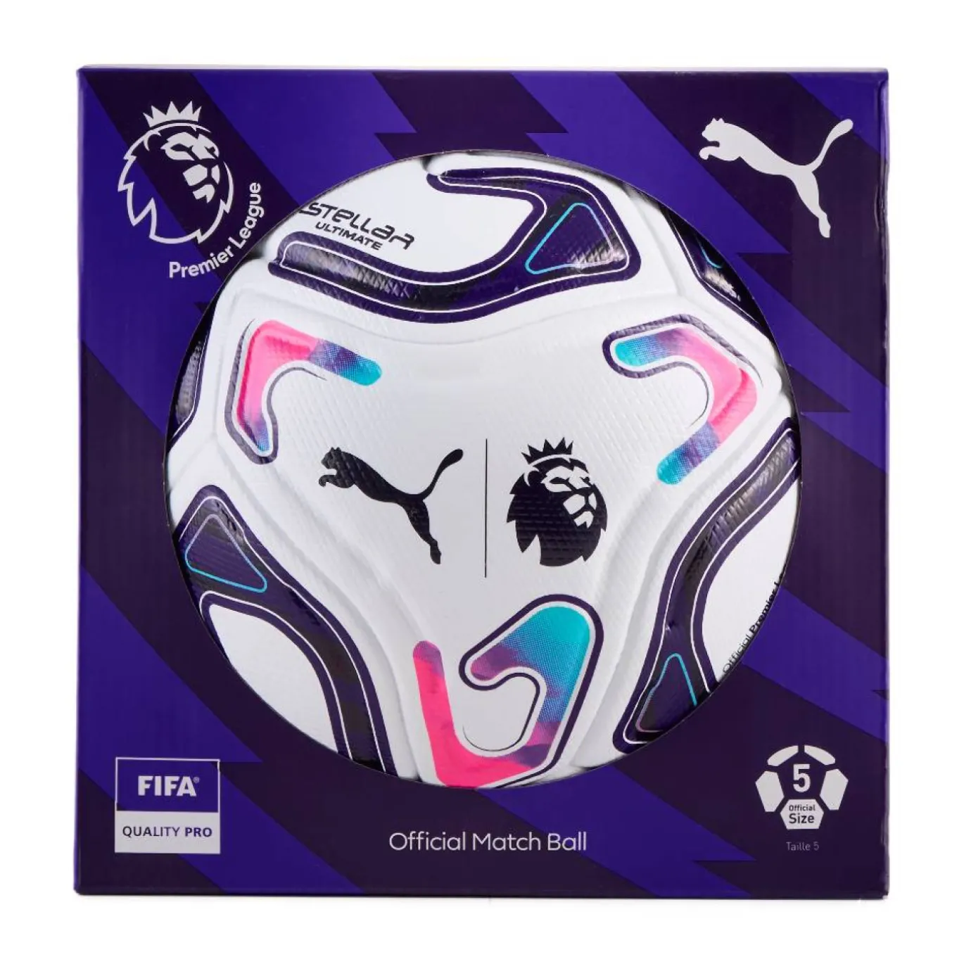 PUMA Stellar Nitro Ultimate Premier League Reactivity Voetbal Maat 5 2026-2027 Wit Multicolor