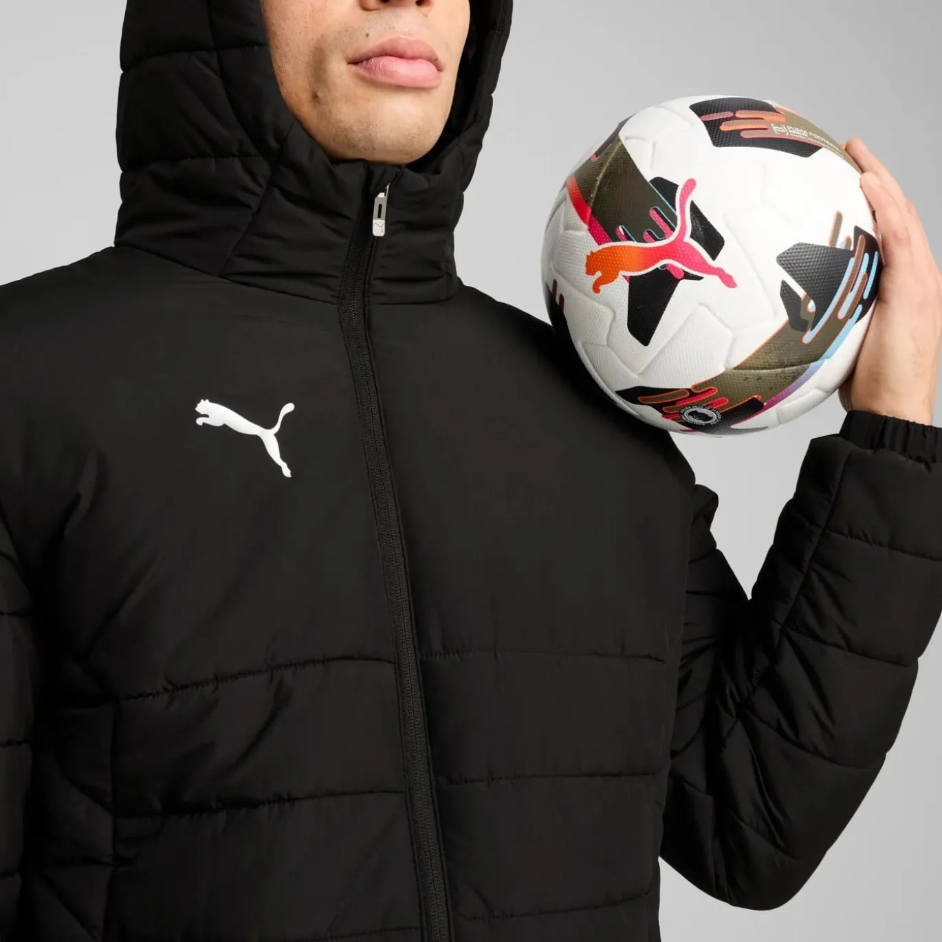 PUMA teamADDITIONS Padded Winterjas Zwart