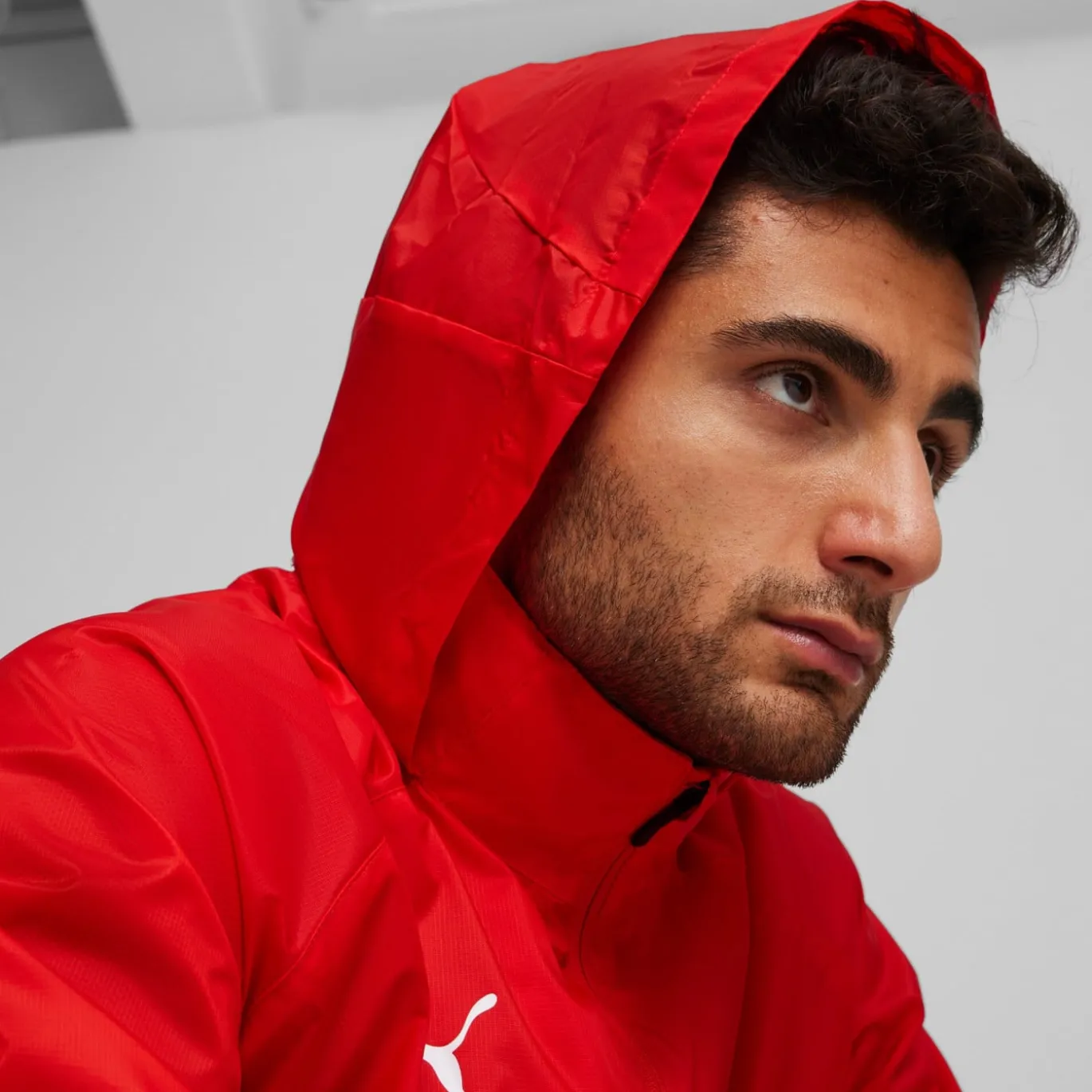 PUMA teamGOAL All Weather Jas Rood Wit