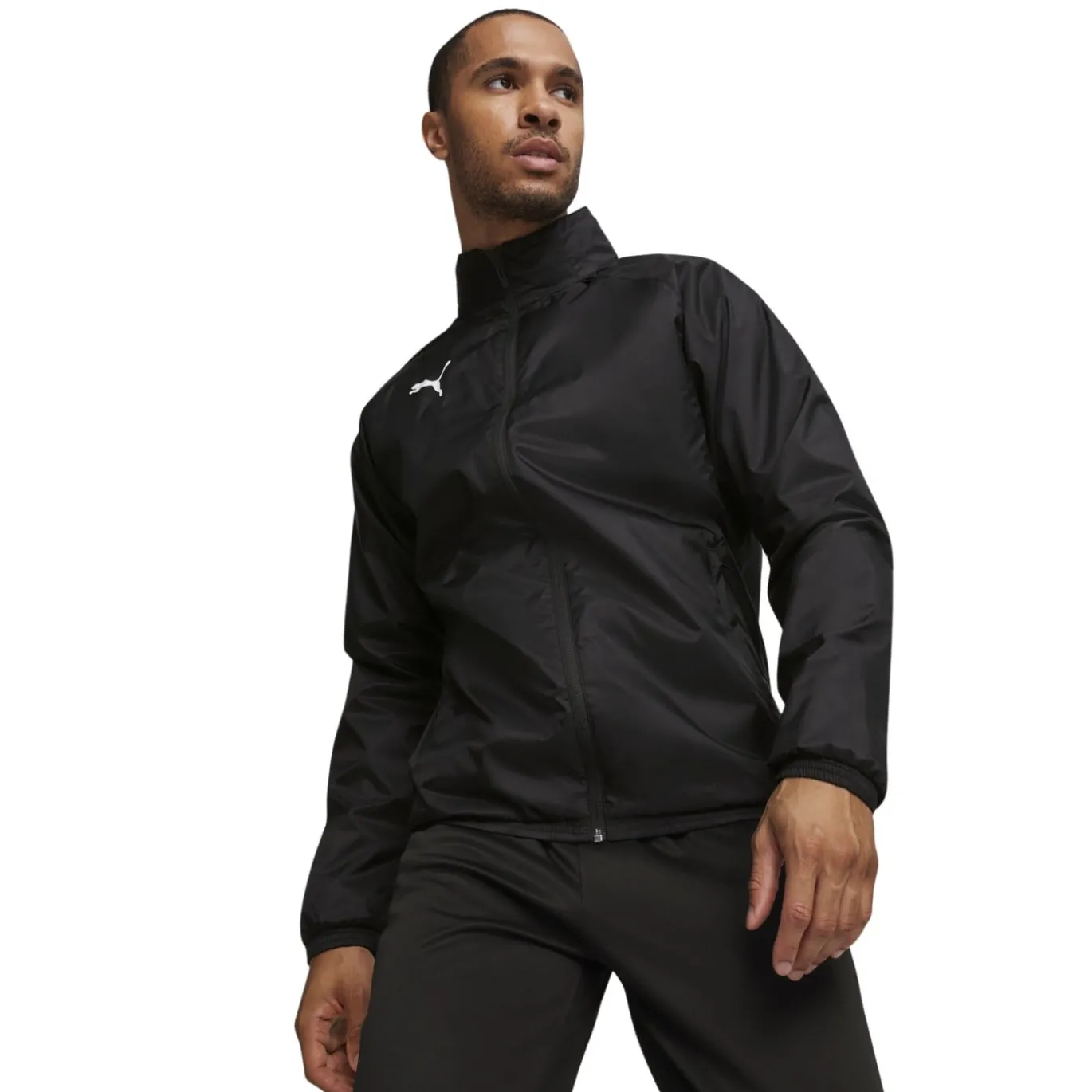PUMA teamGOAL All Weather Jas Zwart Wit