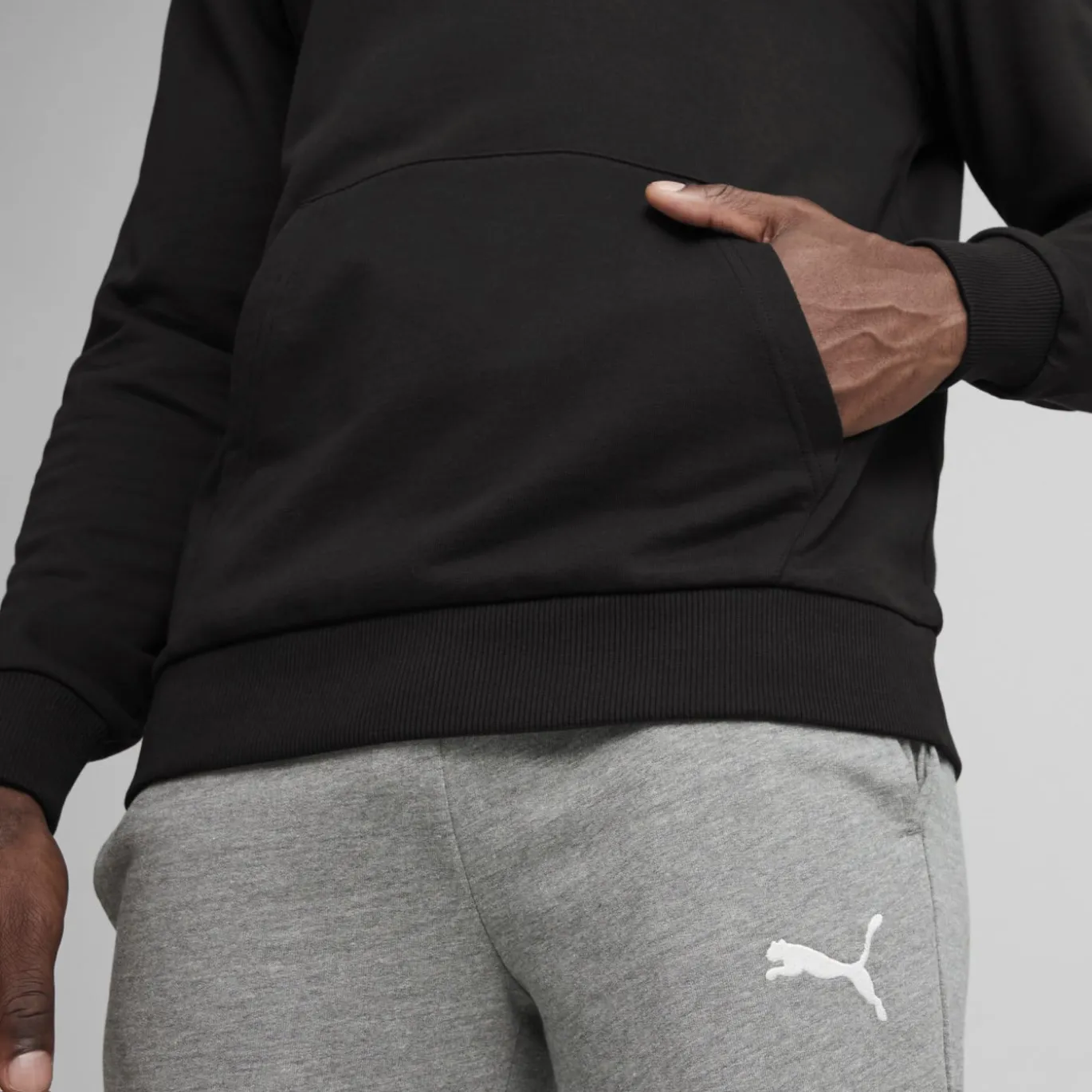 PUMA teamGOAL Casuals Hoodie Zwart Wit