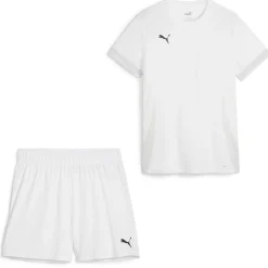 PUMA teamGOAL Matchday Voetbaltenue Dames Wit Zwart