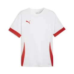 PUMA teamGOAL Matchday Voetbalshirt Kids Wit Rood
