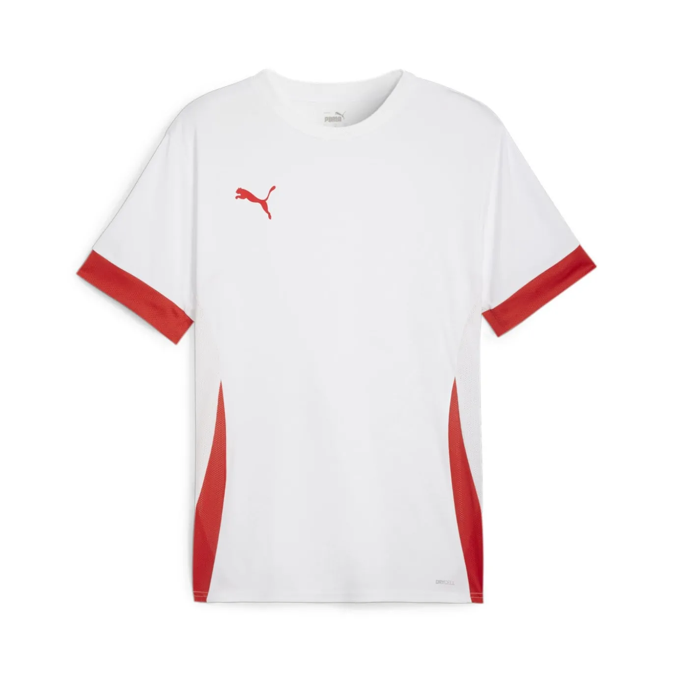 PUMA teamGOAL Matchday Voetbalshirt Kids Wit Rood