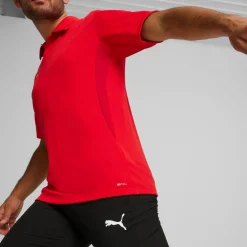 PUMA teamGOAL Polo Rood Wit