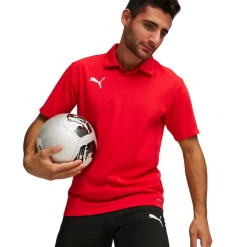 PUMA teamGOAL Polo Rood Wit