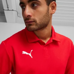 PUMA teamGOAL Polo Rood Wit
