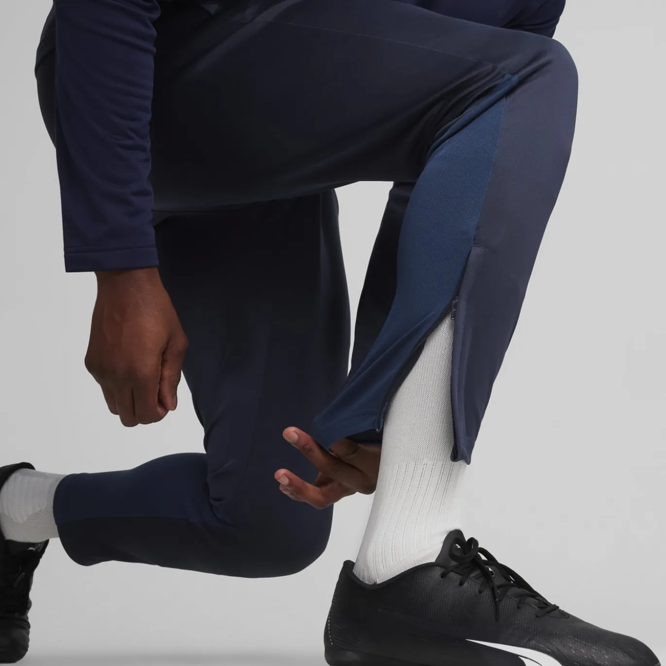 PUMA teamGOAL Trainingsbroek Donkerblauw Wit