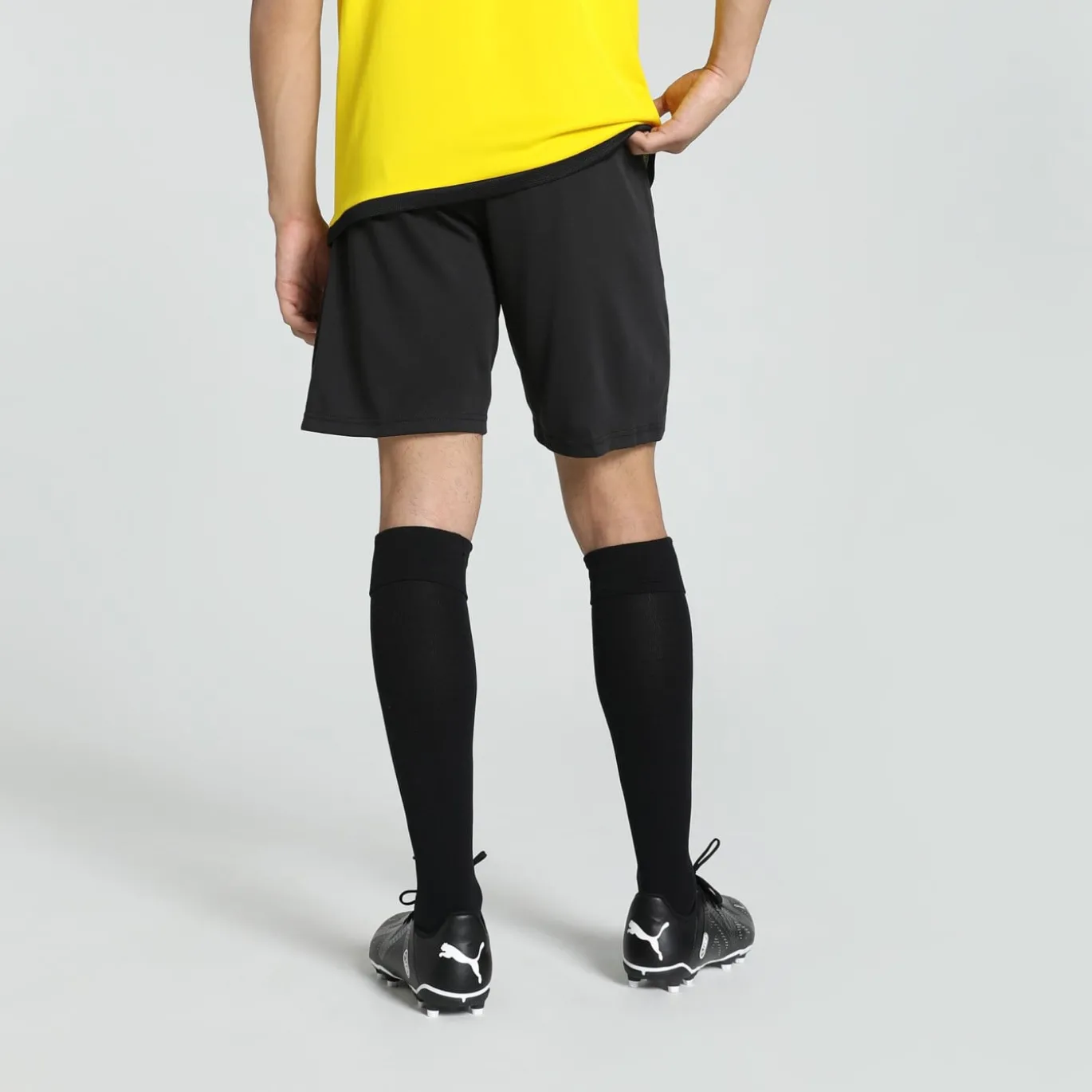 PUMA teamGOAL Trainingsbroekje Zwart Wit Grijs
