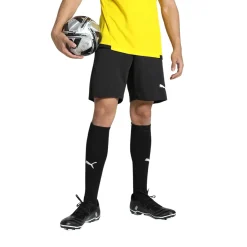 PUMA teamGOAL Trainingsbroekje Zwart Wit Grijs