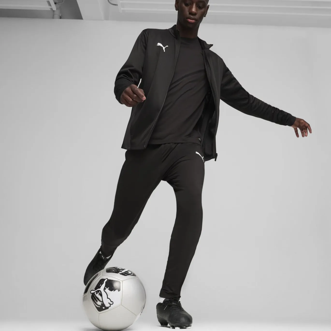PUMA teamGOAL Trainingsjack Zwart Wit Grijs