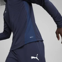 PUMA teamGOAL Trainingspak 1/4-Zip Donkerblauw Wit