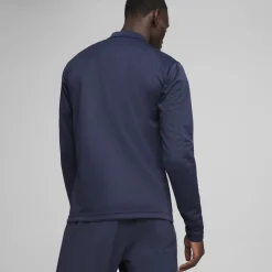 PUMA teamGOAL Trainingstrui 1/4-Zip Donkerblauw Wit