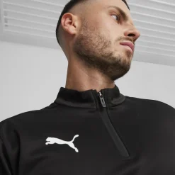 PUMA teamGOAL Trainingstrui 1/4-Zip Zwart Wit Grijs