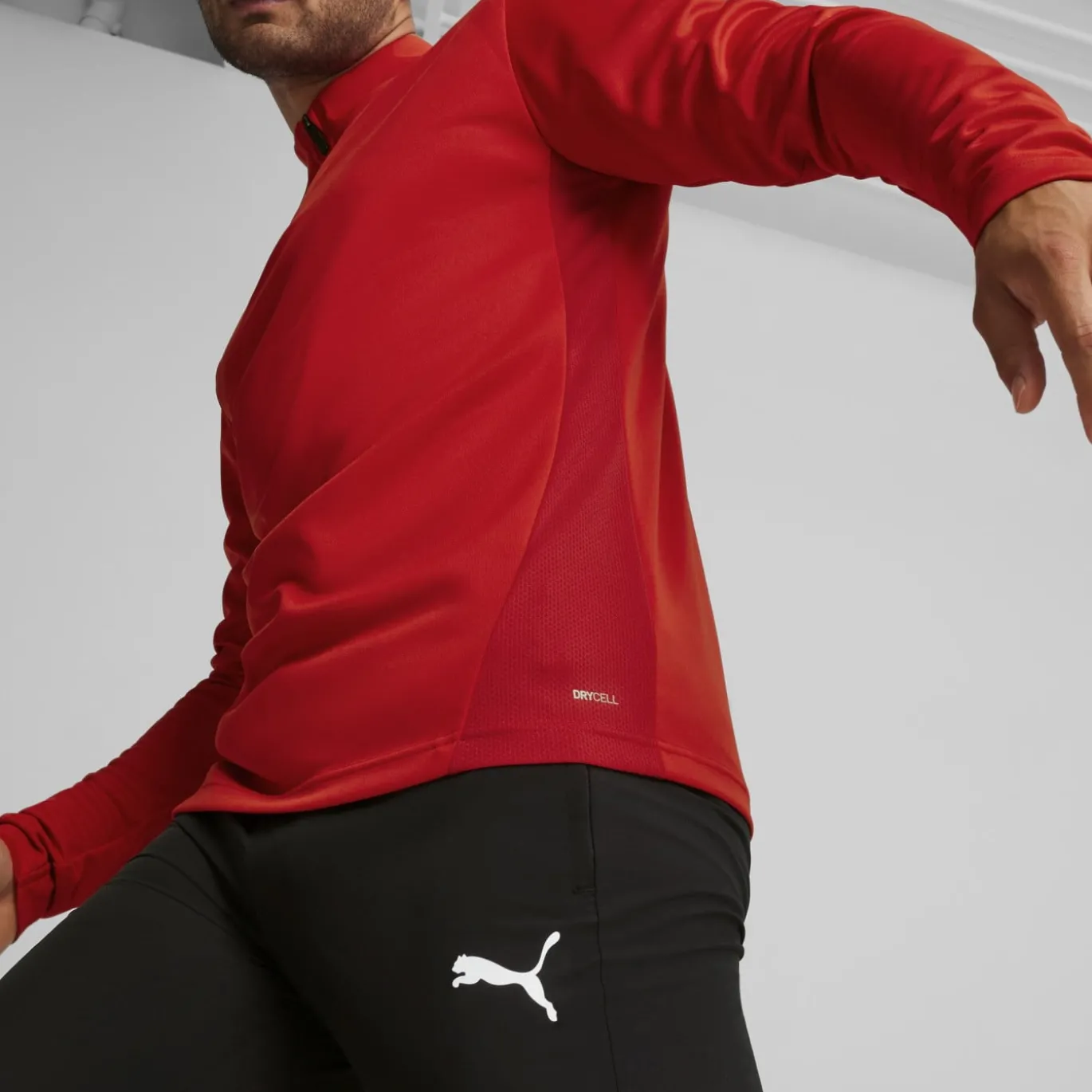 PUMA teamGOAL Trainingstrui 1/4-Zip Rood Wit