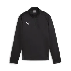 PUMA teamGOAL Trainingstrui 1/4-Zip Kids Zwart Wit Grijs