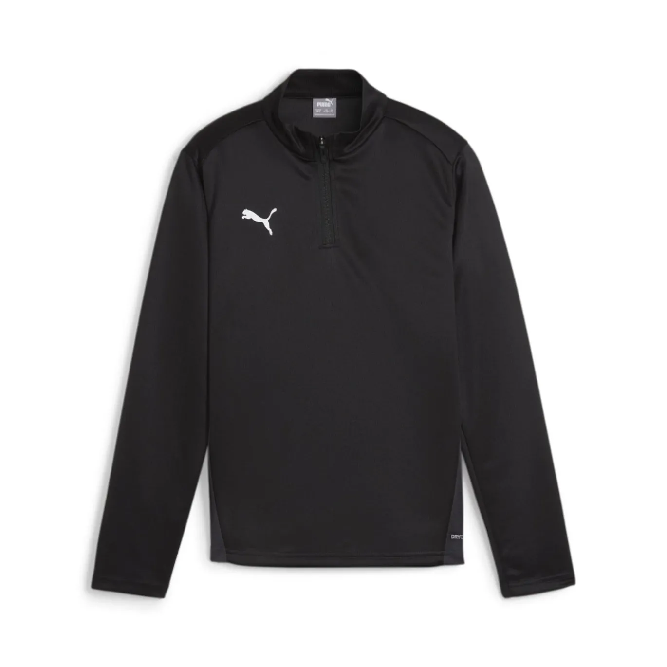 PUMA teamGOAL Trainingstrui 1/4-Zip Kids Zwart Wit Grijs