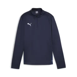PUMA teamGOAL Trainingstrui 1/4-Zip Kids Donkerblauw Wit