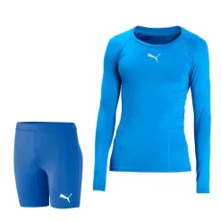 PUMA teamLIGA Baselayer Trainingsset Blauw Blauw