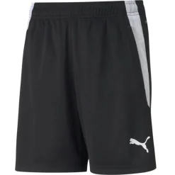 PUMA TeamLIGA Trainingsbroekje Kids Zwart Wit