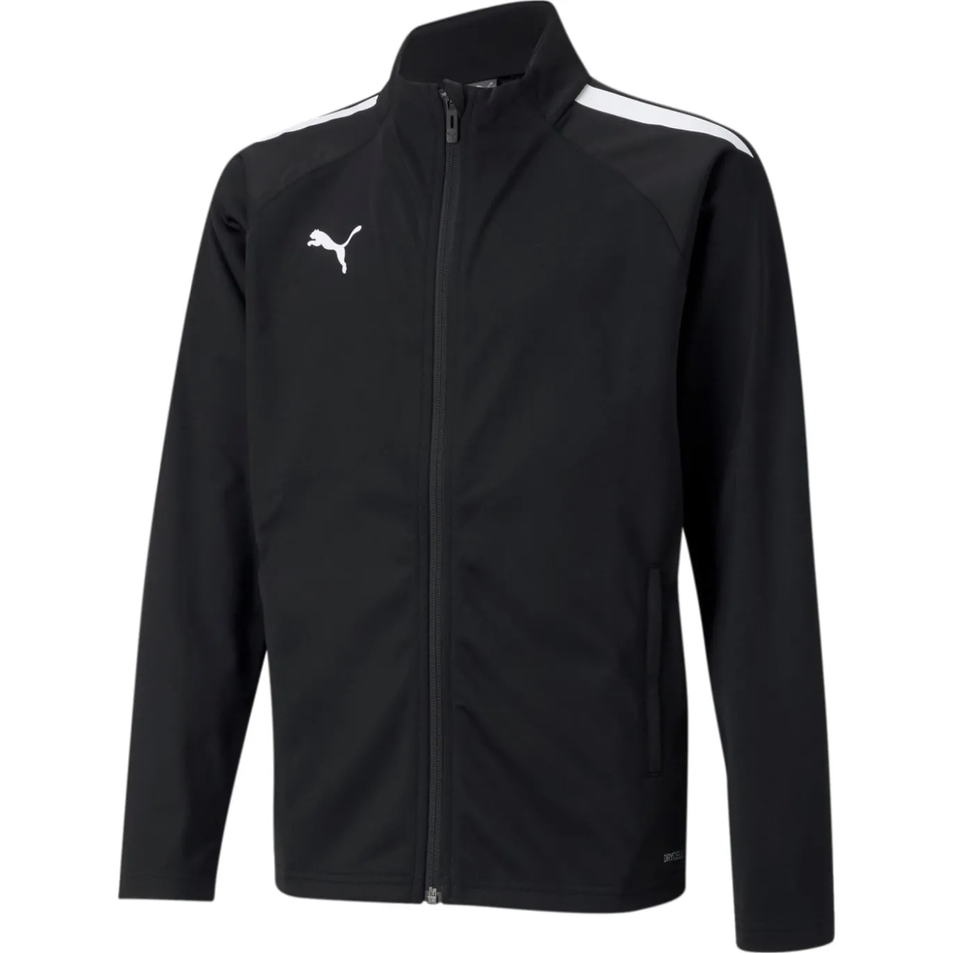 PUMA teamLIGA Trainingsjack Kids Zwart Wit