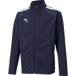 PUMA teamLIGA Trainingsjack Kids Donkerblauw Wit