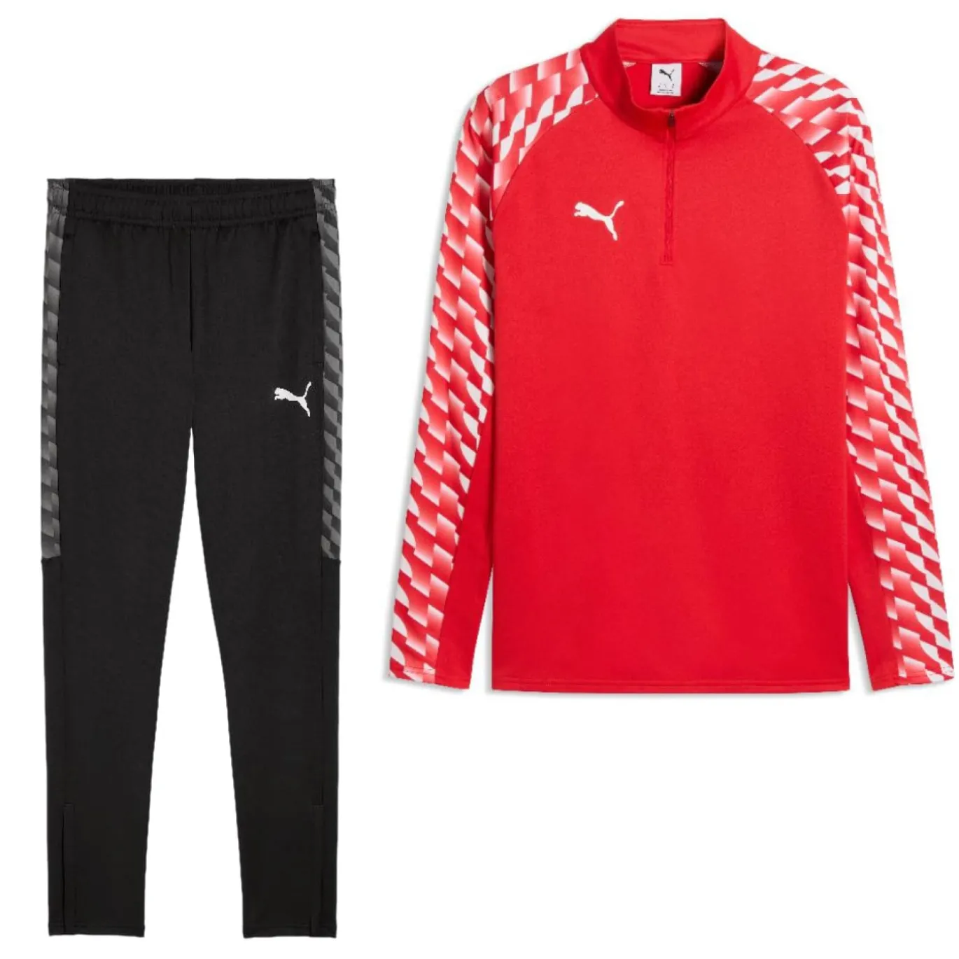 PUMA teamLIGA26 Trainingspak 1/4-Zip Rood Zwart